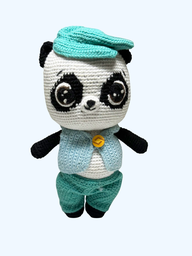 Oso panda con chaleco